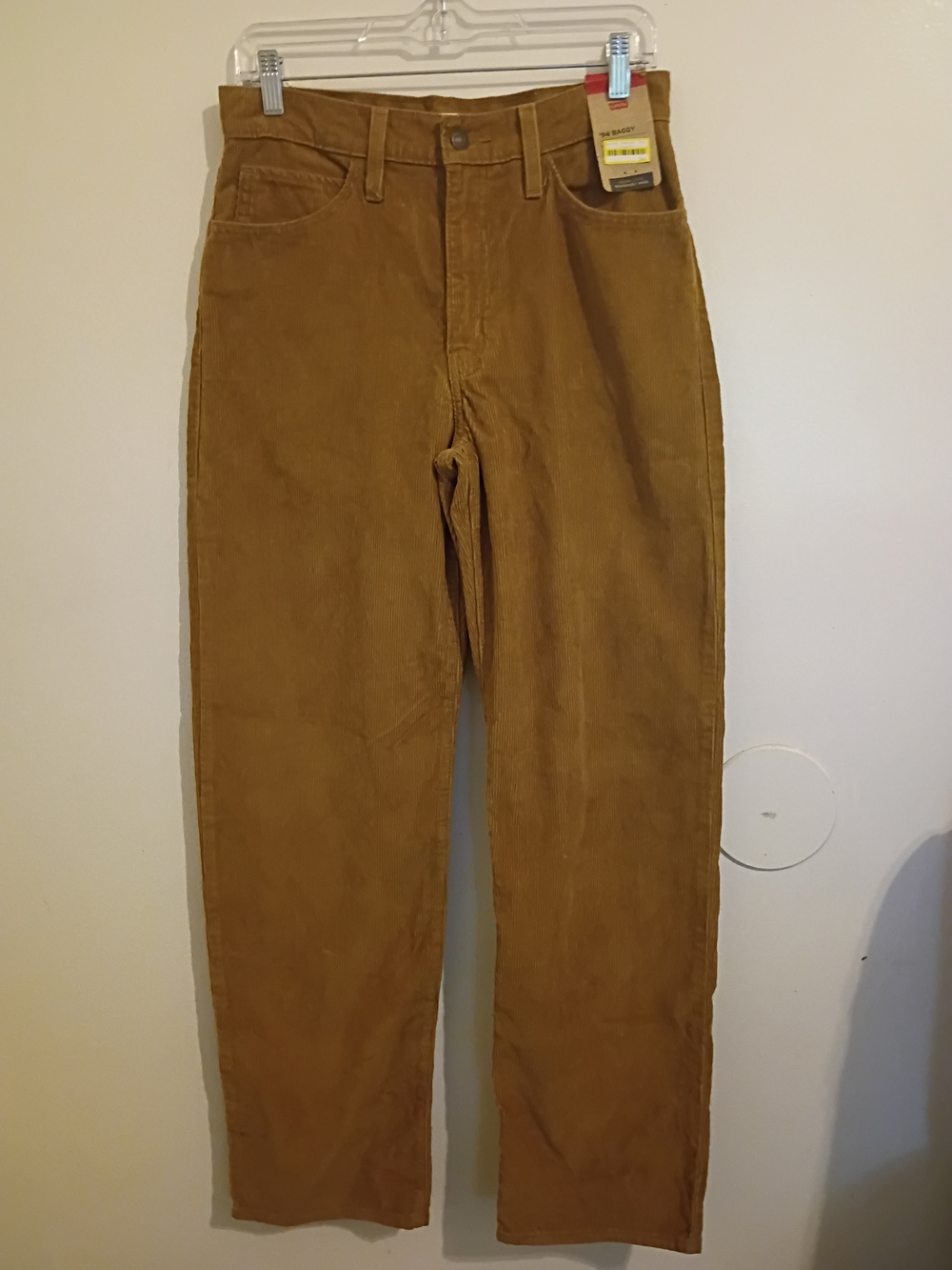 Levi's 94 Baggy Women's Brown Corduroy Pants Sz 27/31